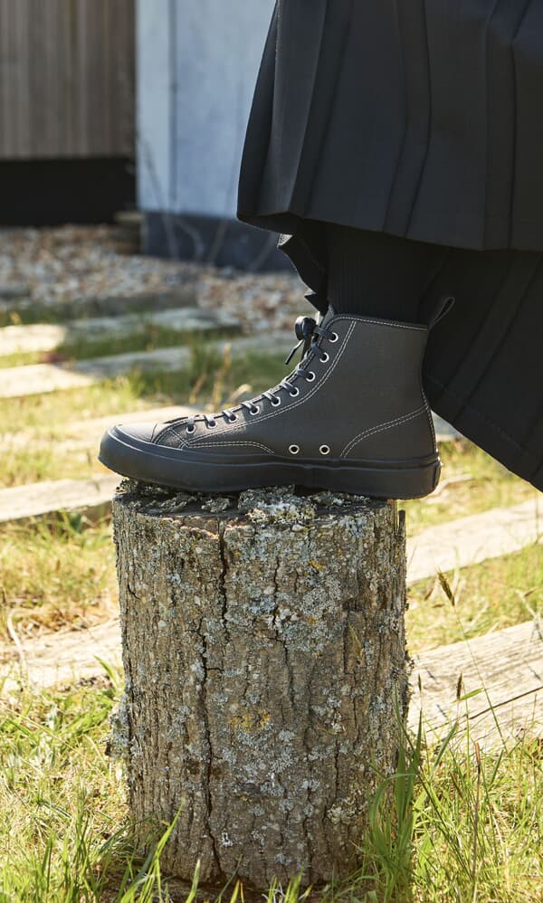 High Top Trainers - Charcoal