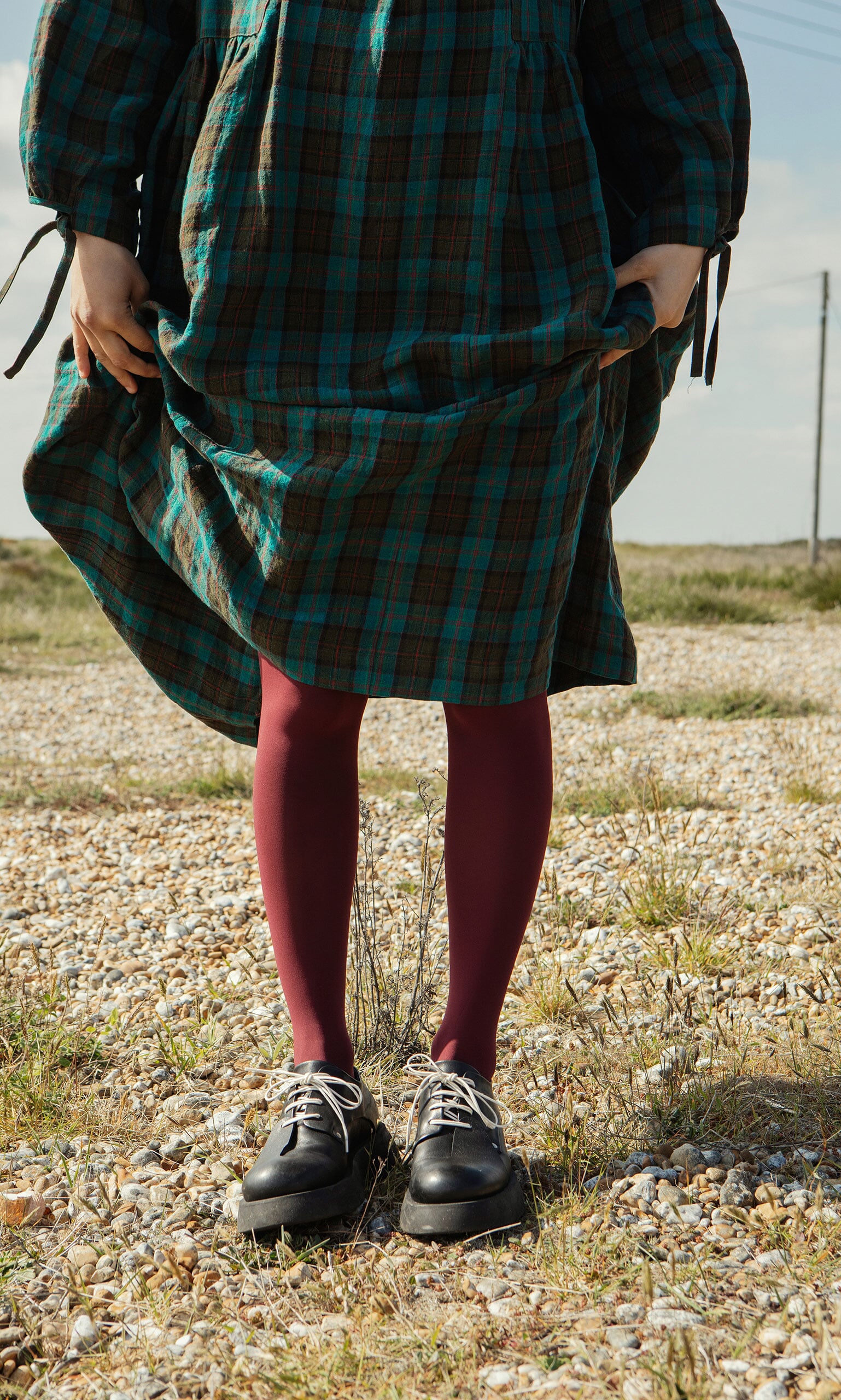 Deep Red Tights