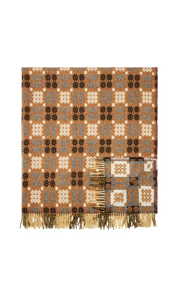 Welsh Blanket - Burnt Orange