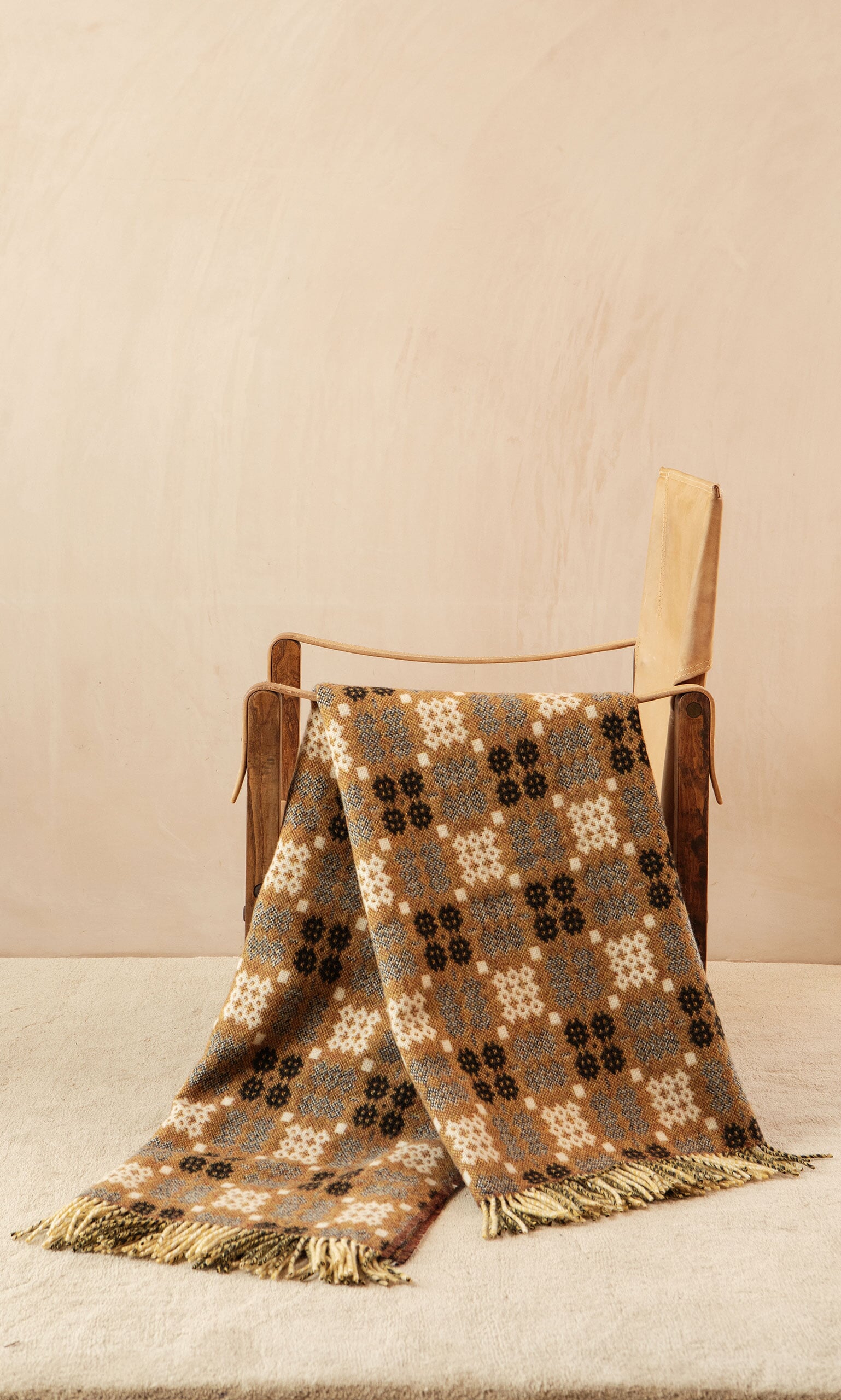 Welsh Blanket - Burnt Orange