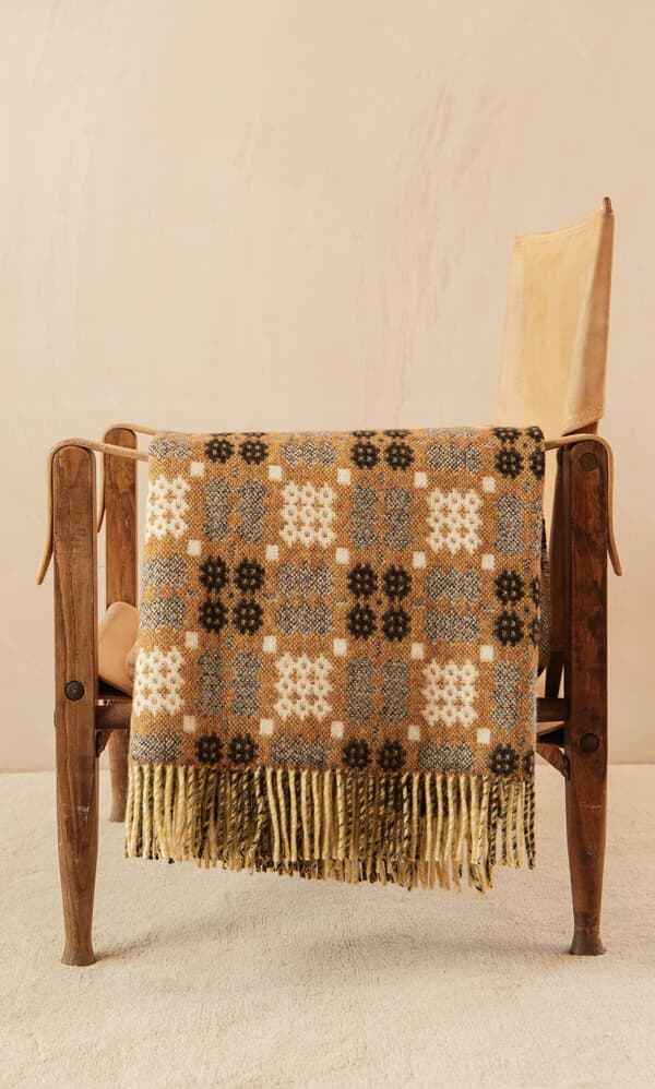 Welsh Blanket - Burnt Orange