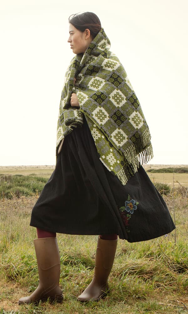 Welsh Blanket - Apple Green