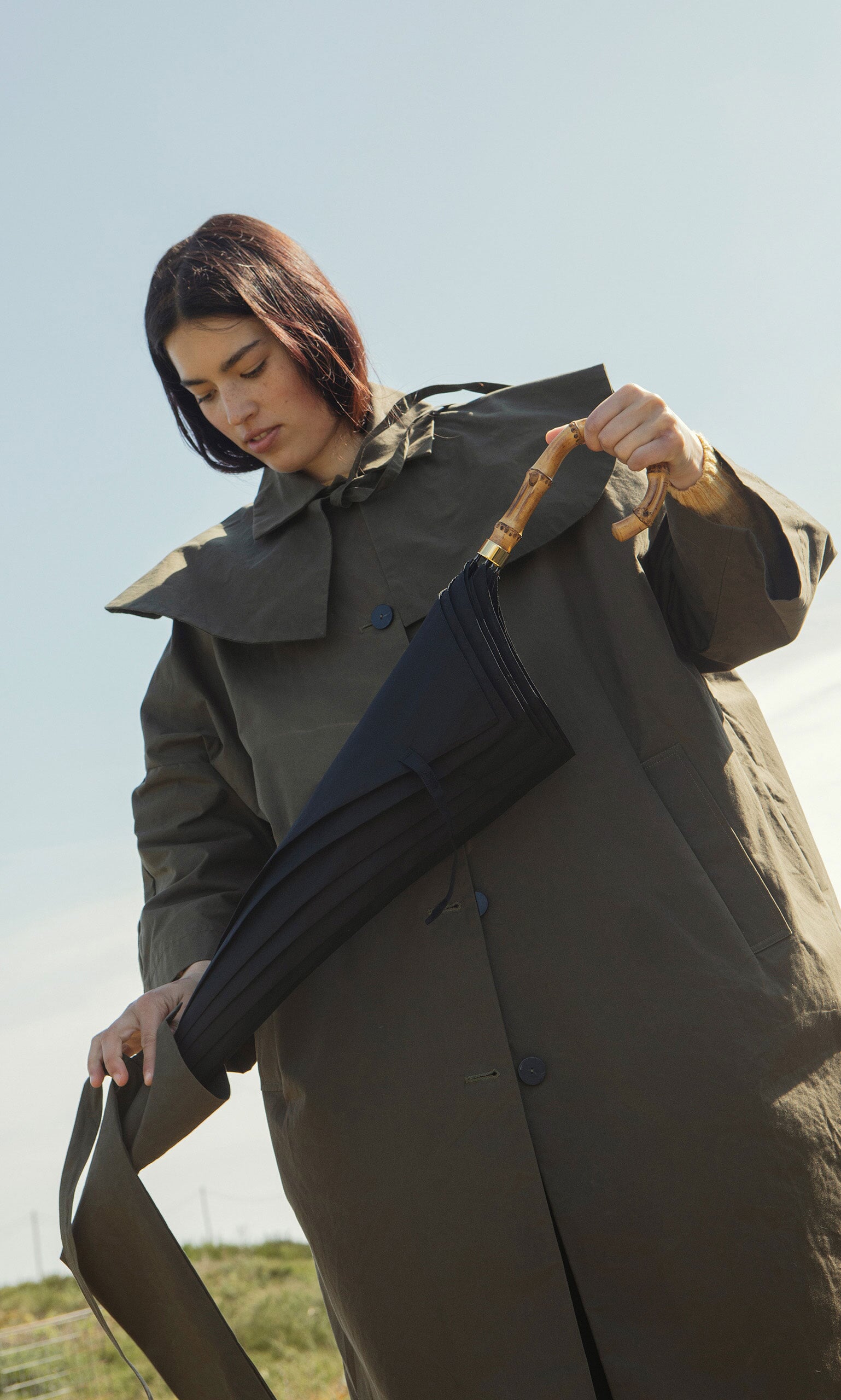 Wax Umbrella Bag