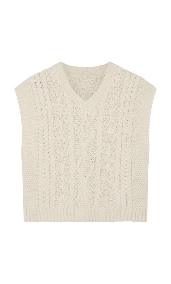 Aran Knit Vest