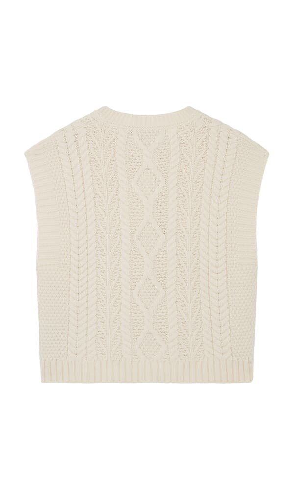 Aran Knit Vest