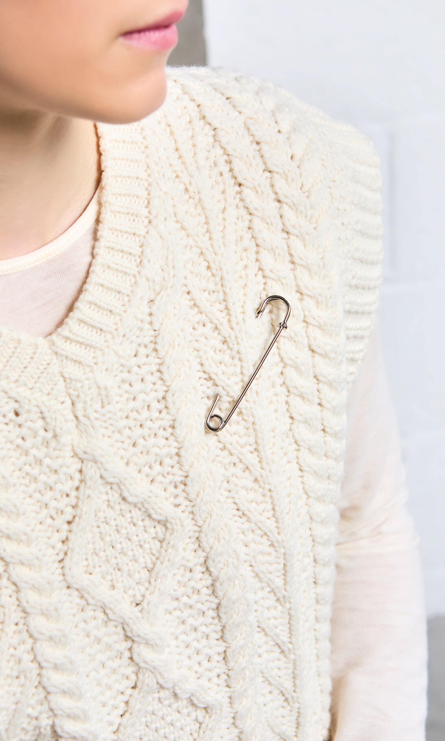 Aran Knit Vest