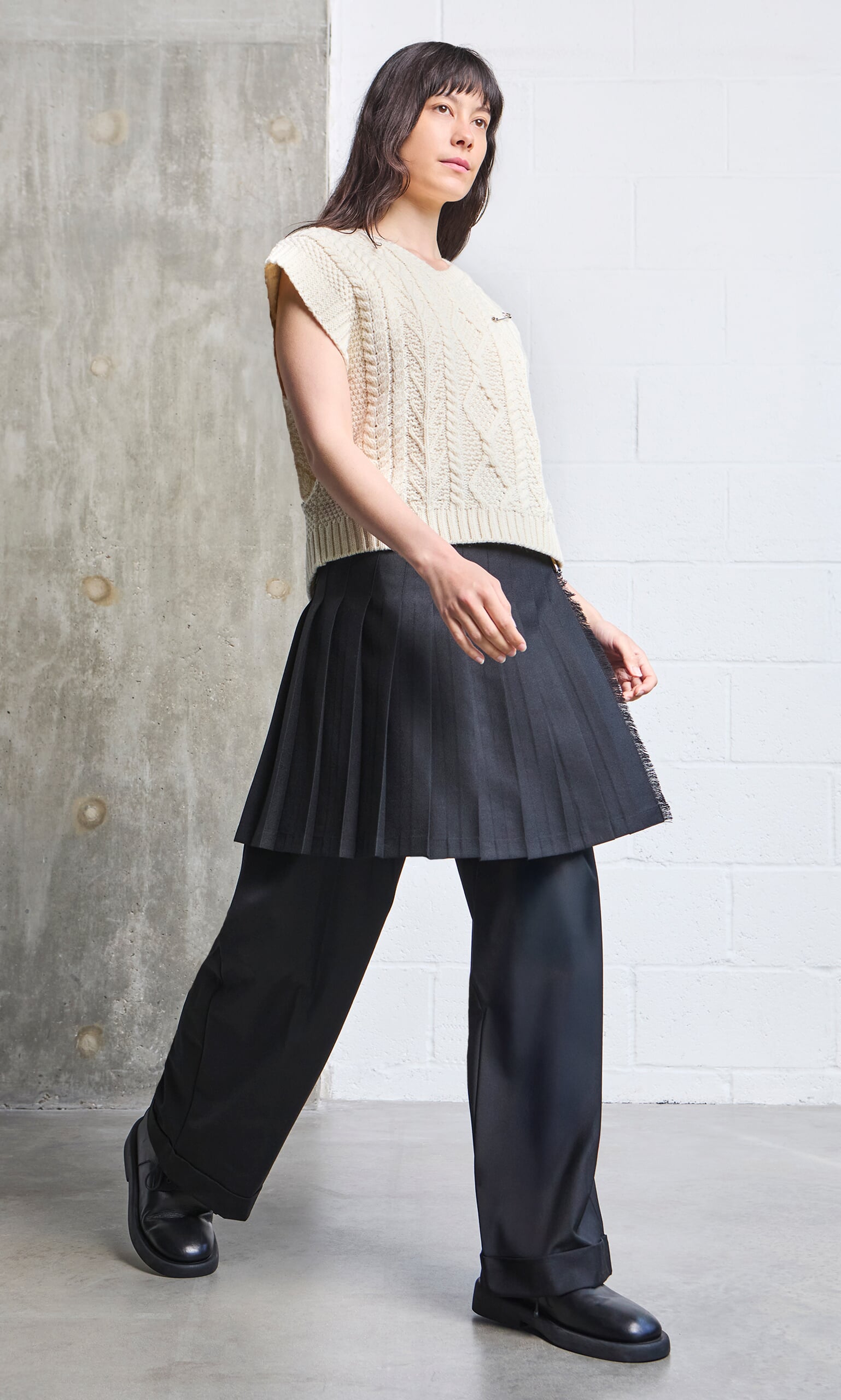 Aran Knit Vest