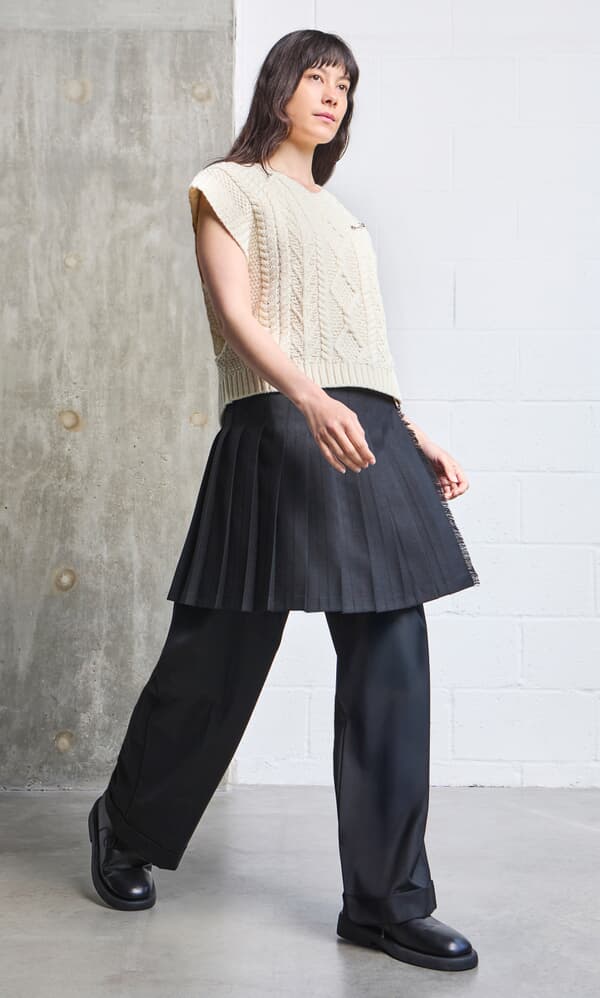 Aran Knit Vest