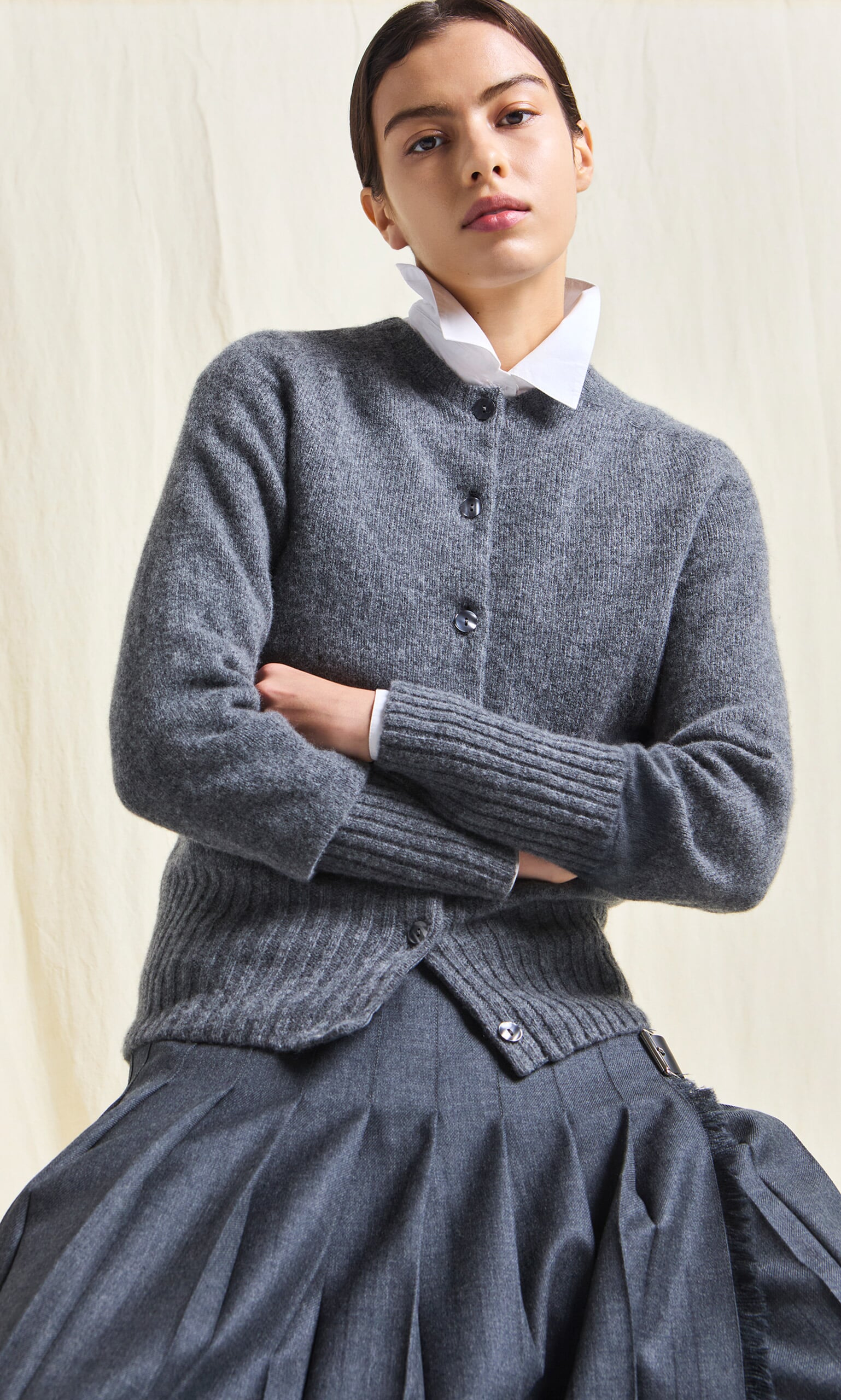 Derby Cardigan - Grey 