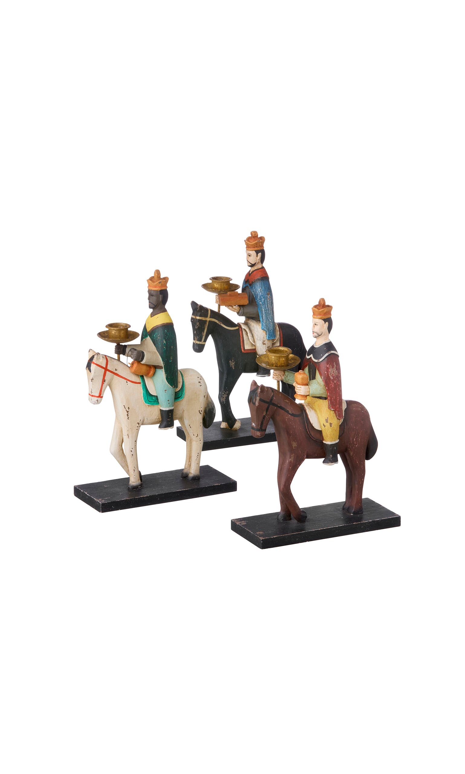 Wise Man Candle Holder - Brown