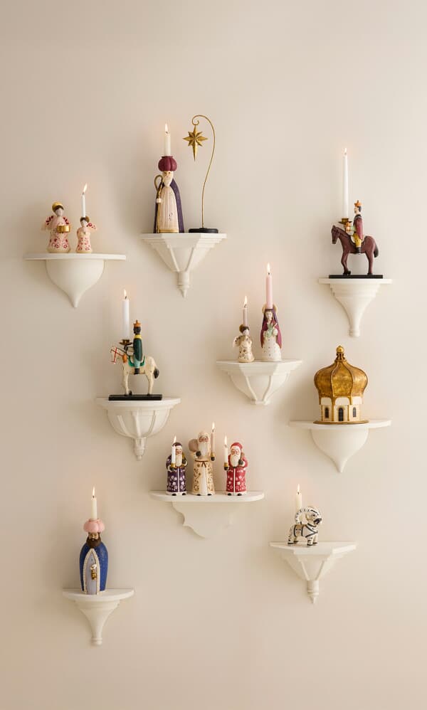 Wise Man Candle Holder - White