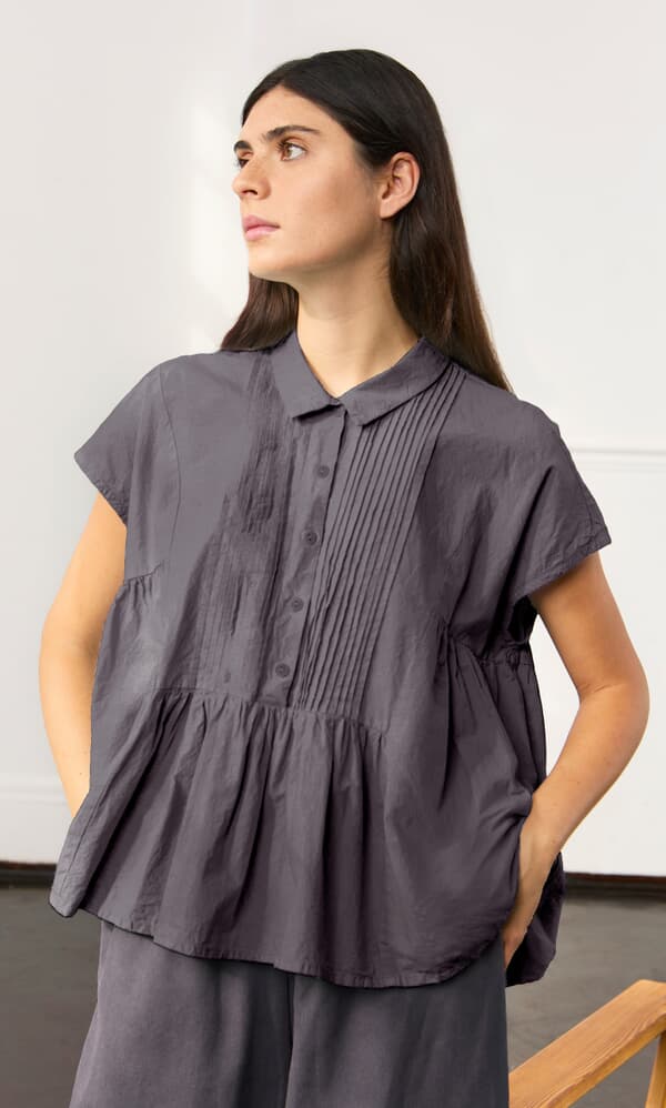 Blome Top - Pewter