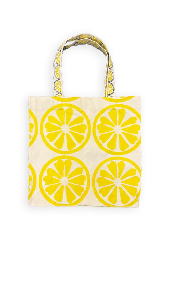 Canvas Lemon Tote