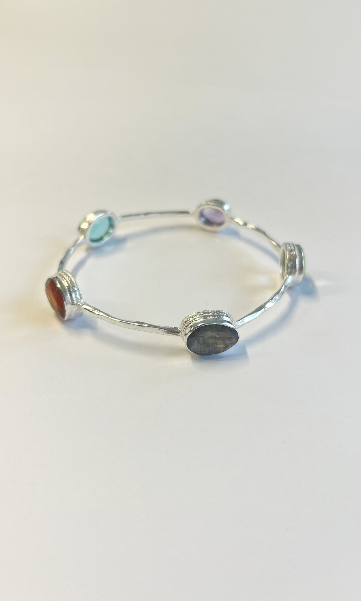 Iridian Bangle - Silver