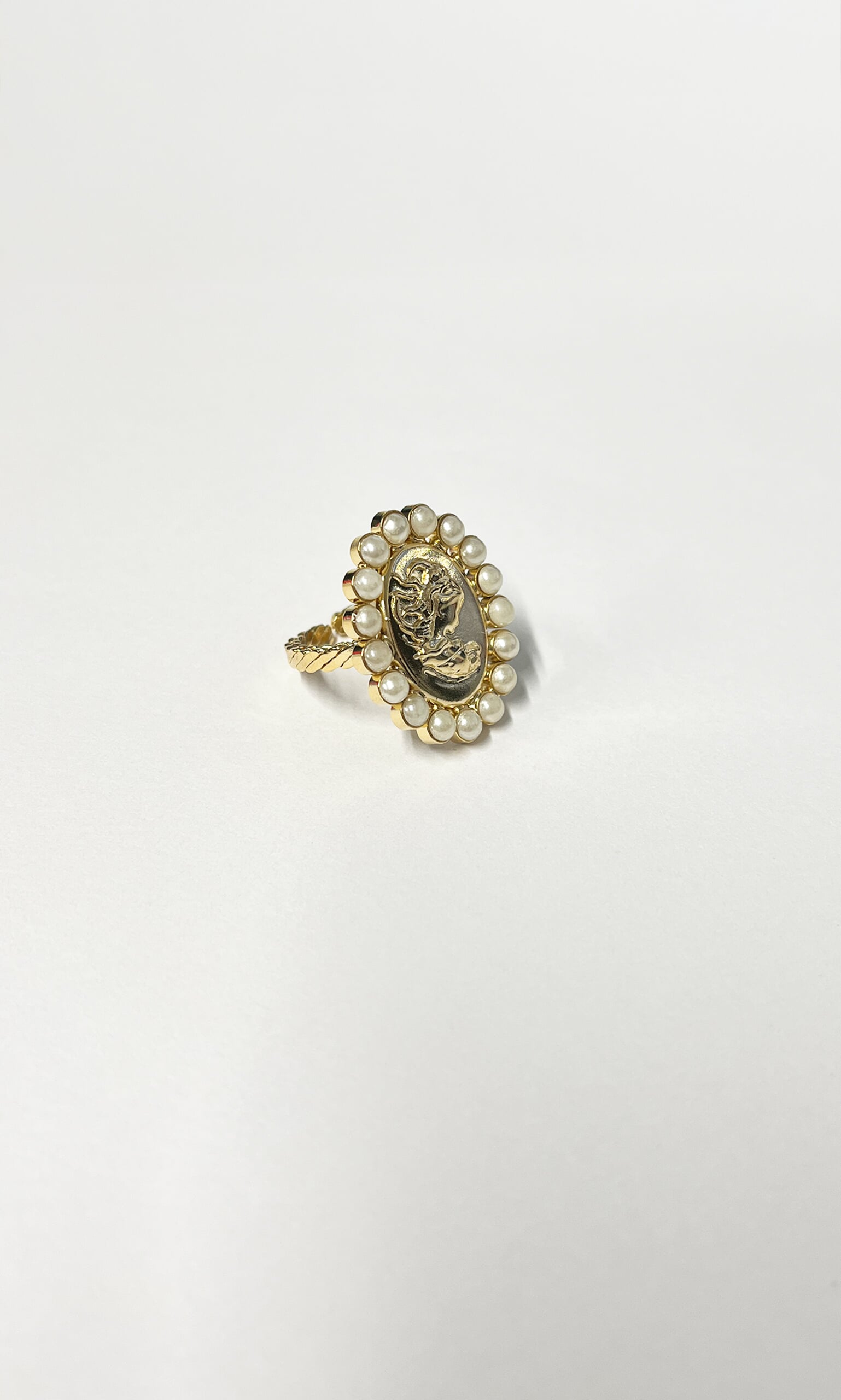 Pearl Coin Ring