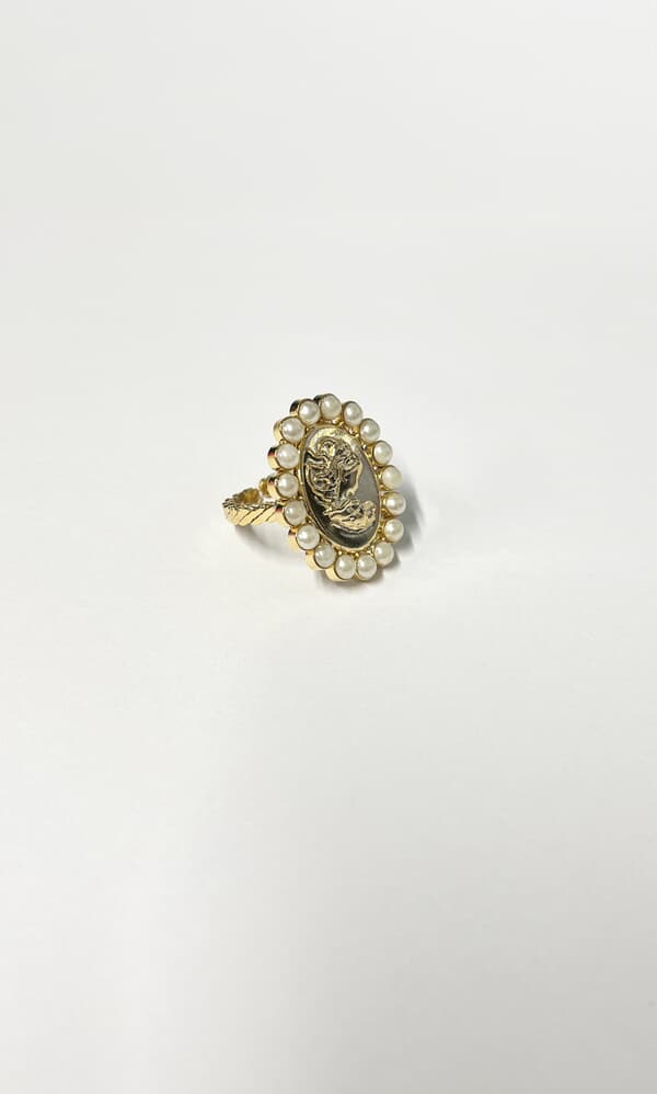 Pearl Coin Ring