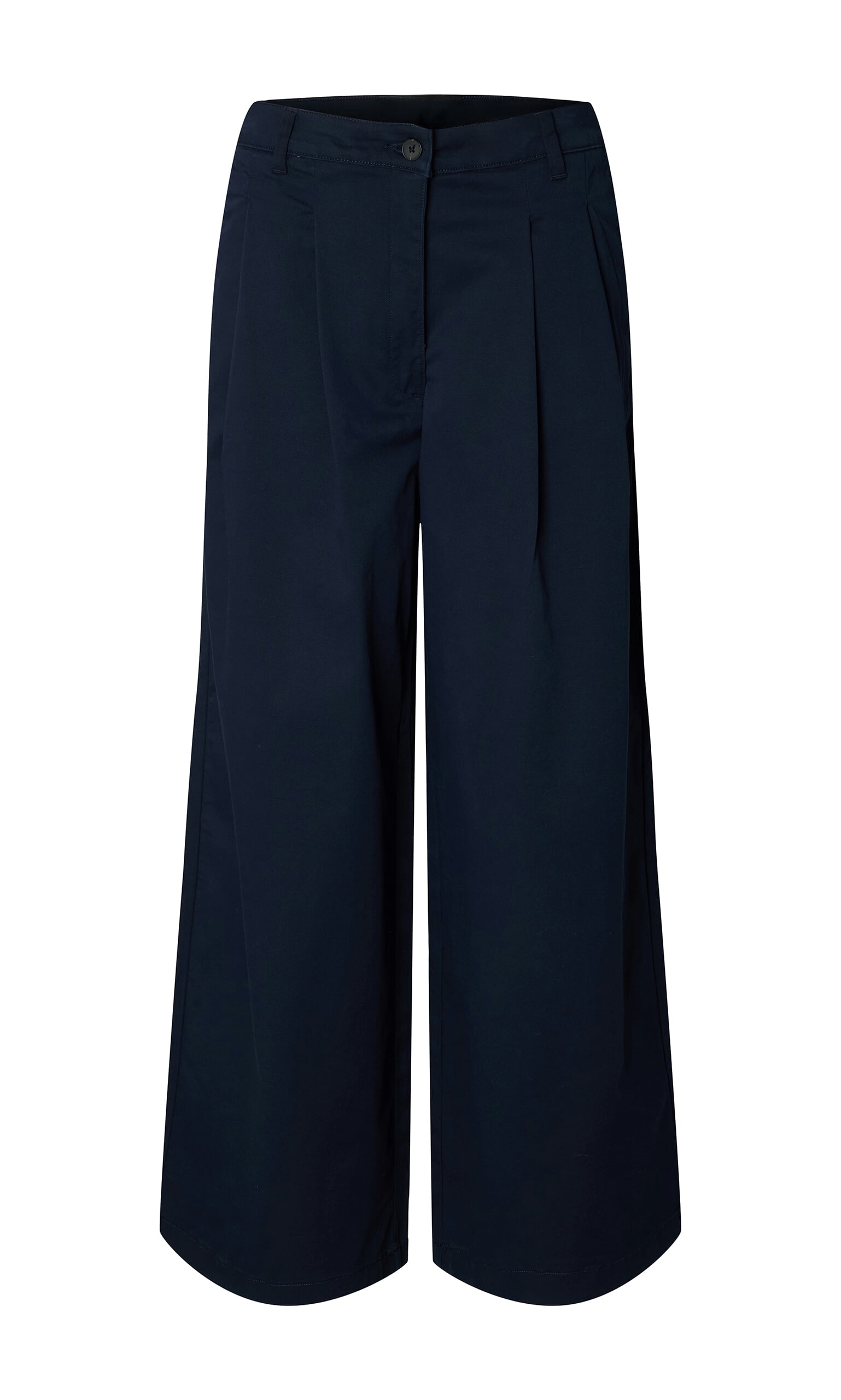 Wide Navy Chinos