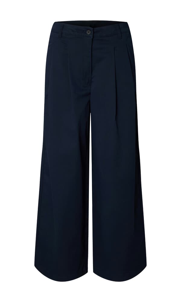 Wide Navy Chinos