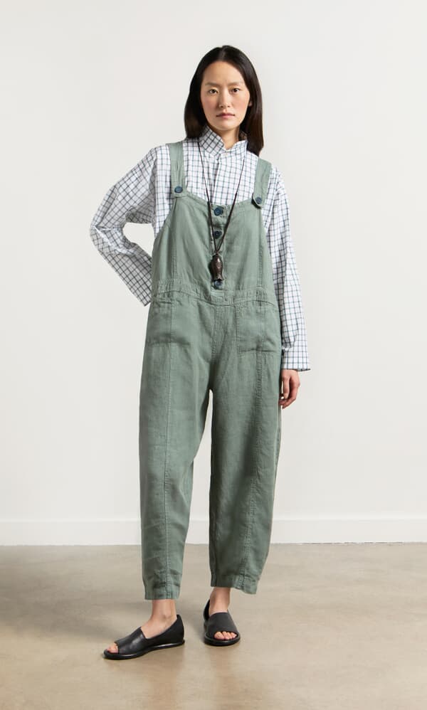 Myrtle Linen Dungarees