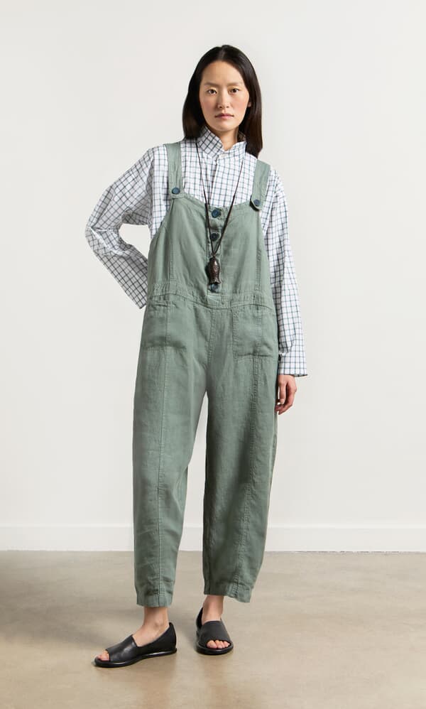 Myrtle Linen Dungarees