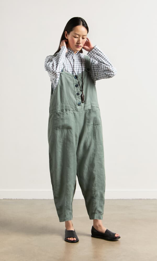 Myrtle Linen Dungarees