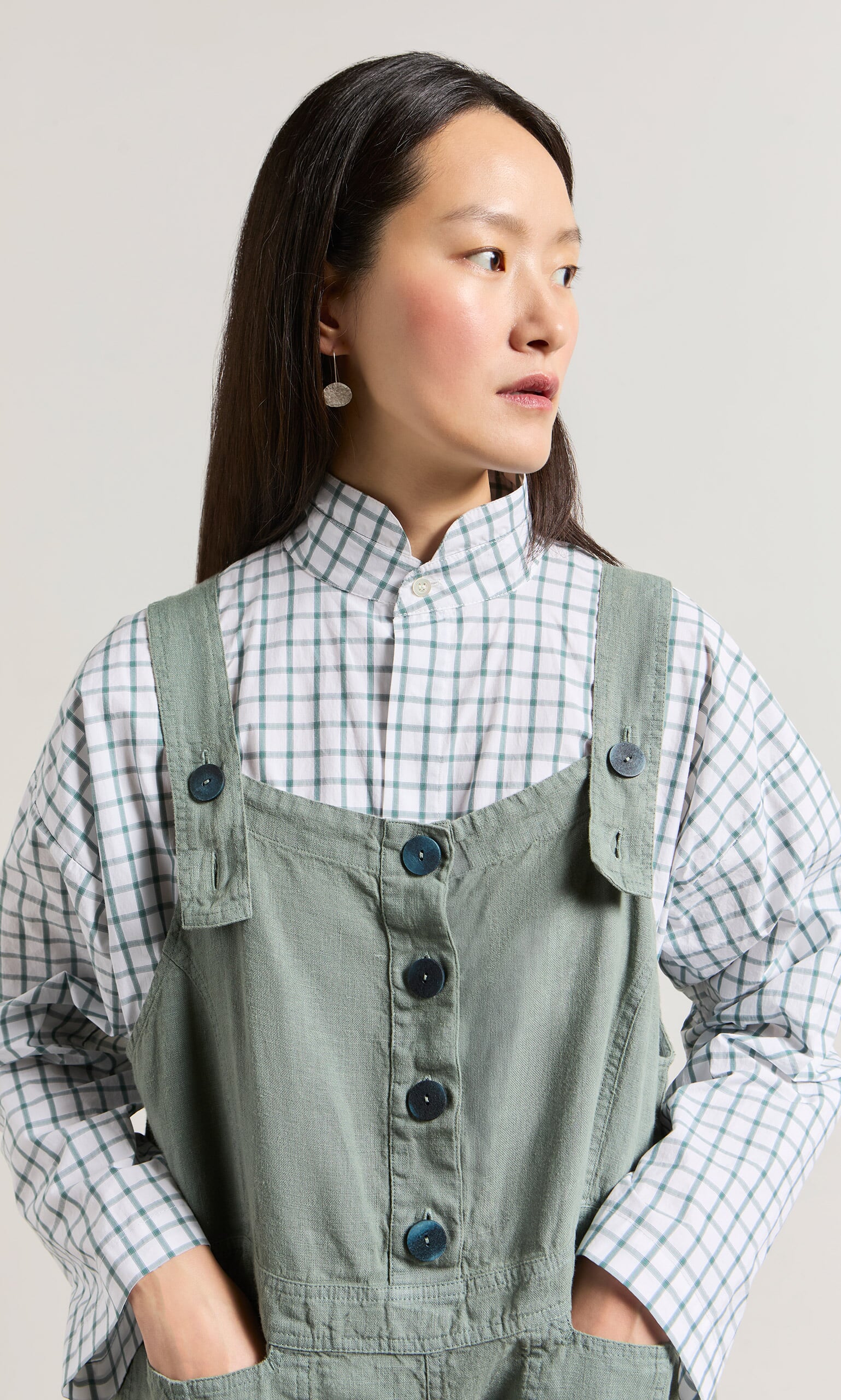 Myrtle Linen Dungarees