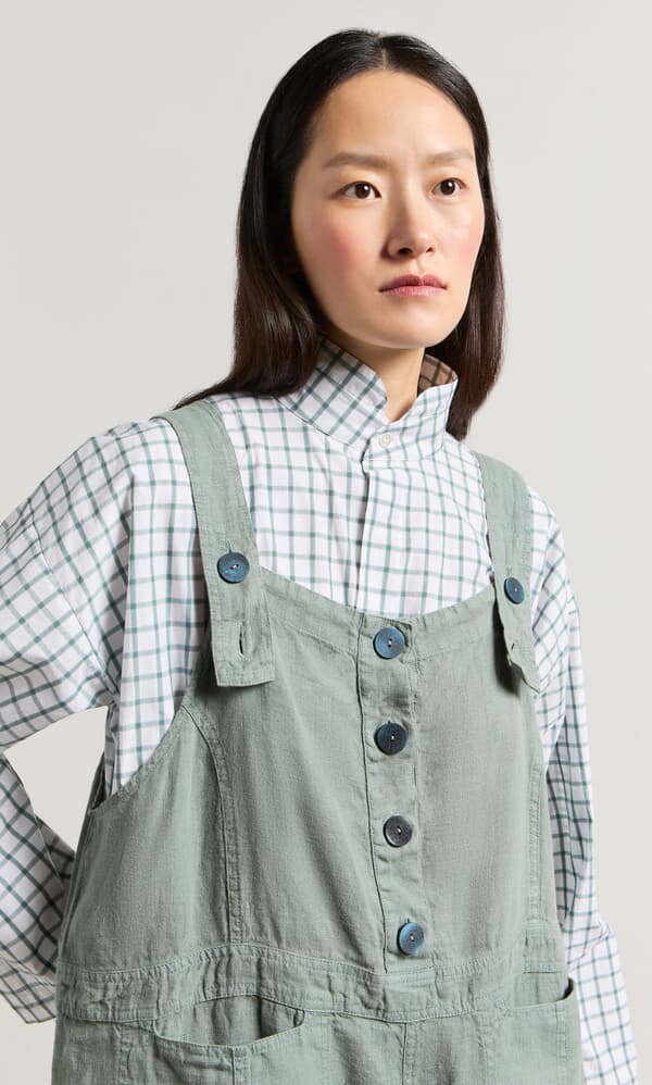 Myrtle Linen Dungarees