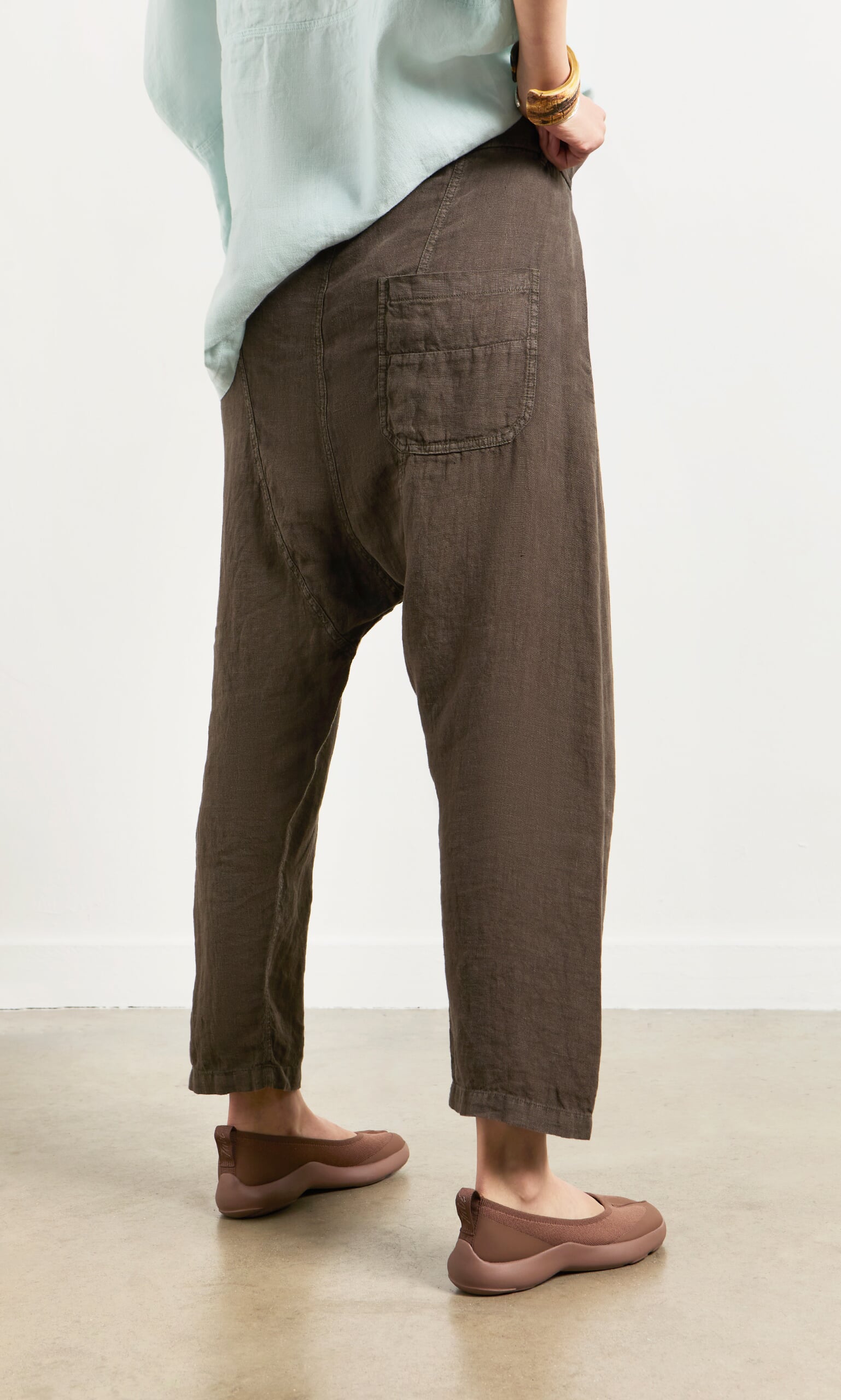 Caper Pants - Brown