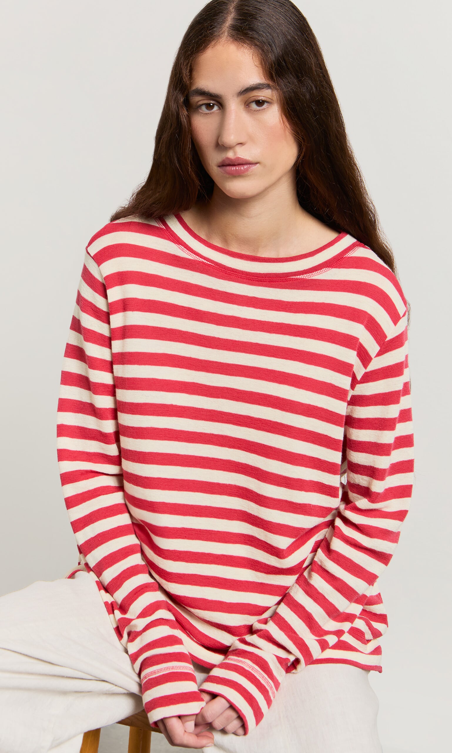 Red Stripe Top