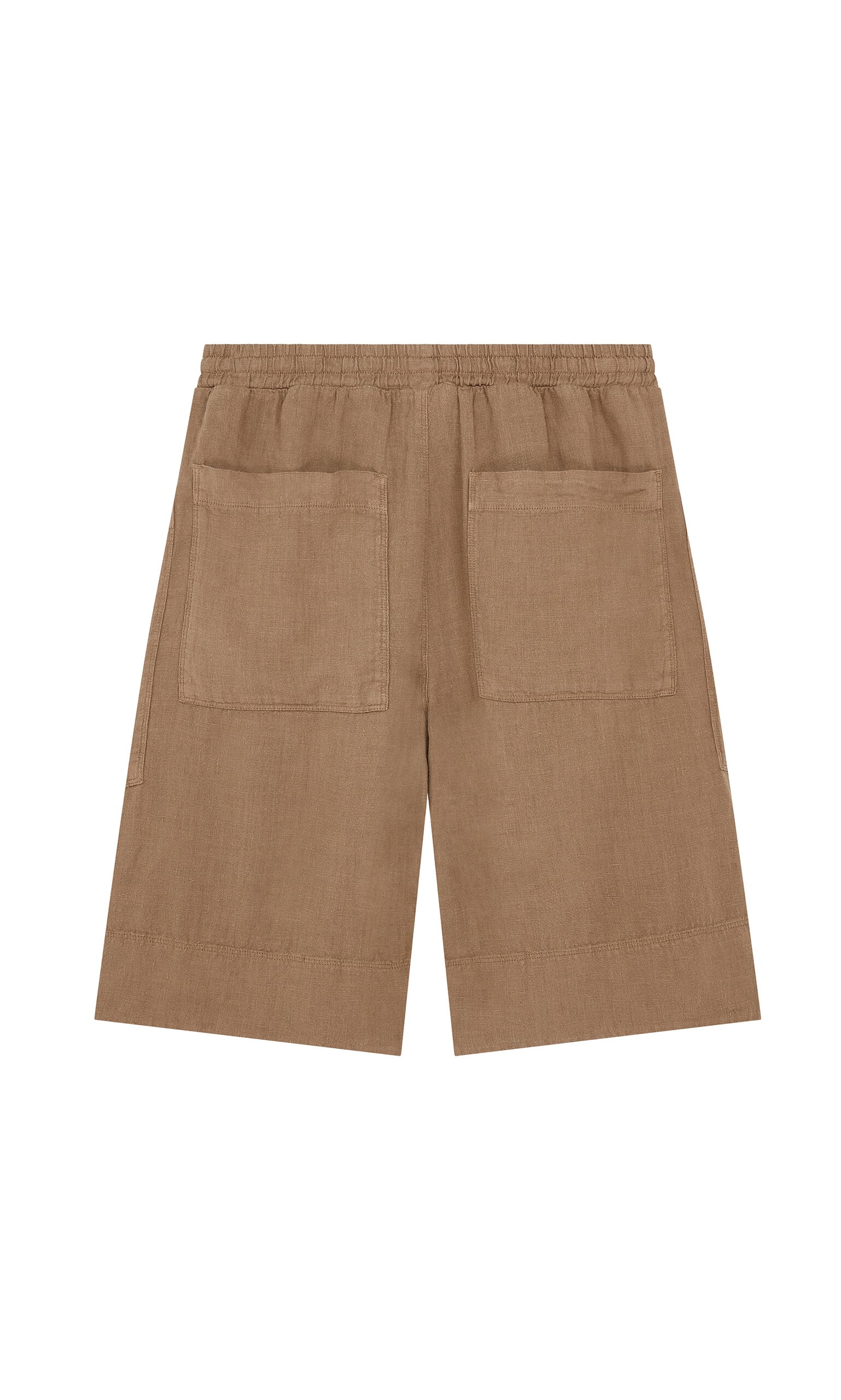 Brown Linen Shorts