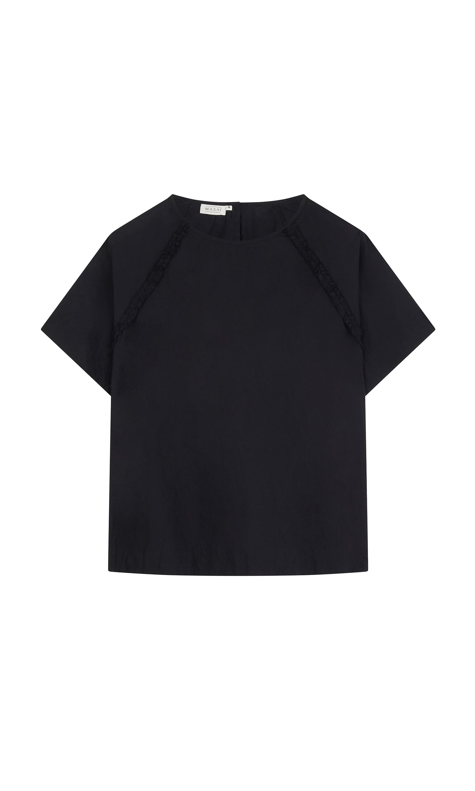 Crinkly Black Blouse