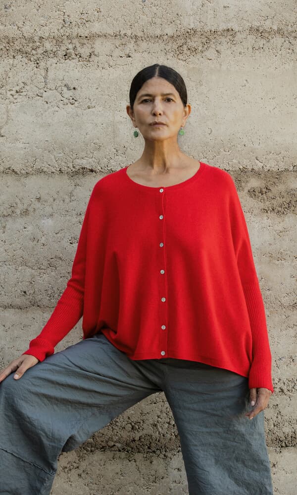 Alma Cardigan - Red