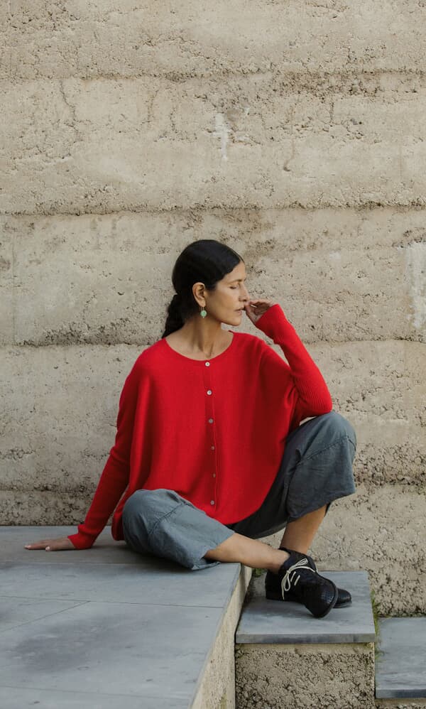 Alma Cardigan - Red