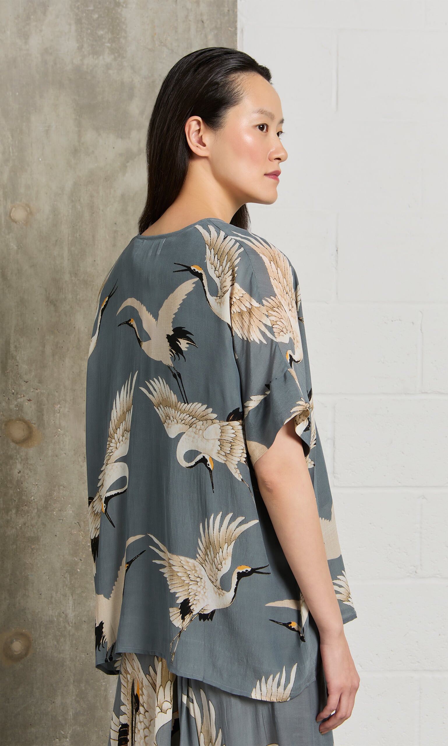 Slate Stork Blouse