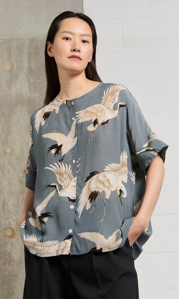 Slate Stork Blouse
