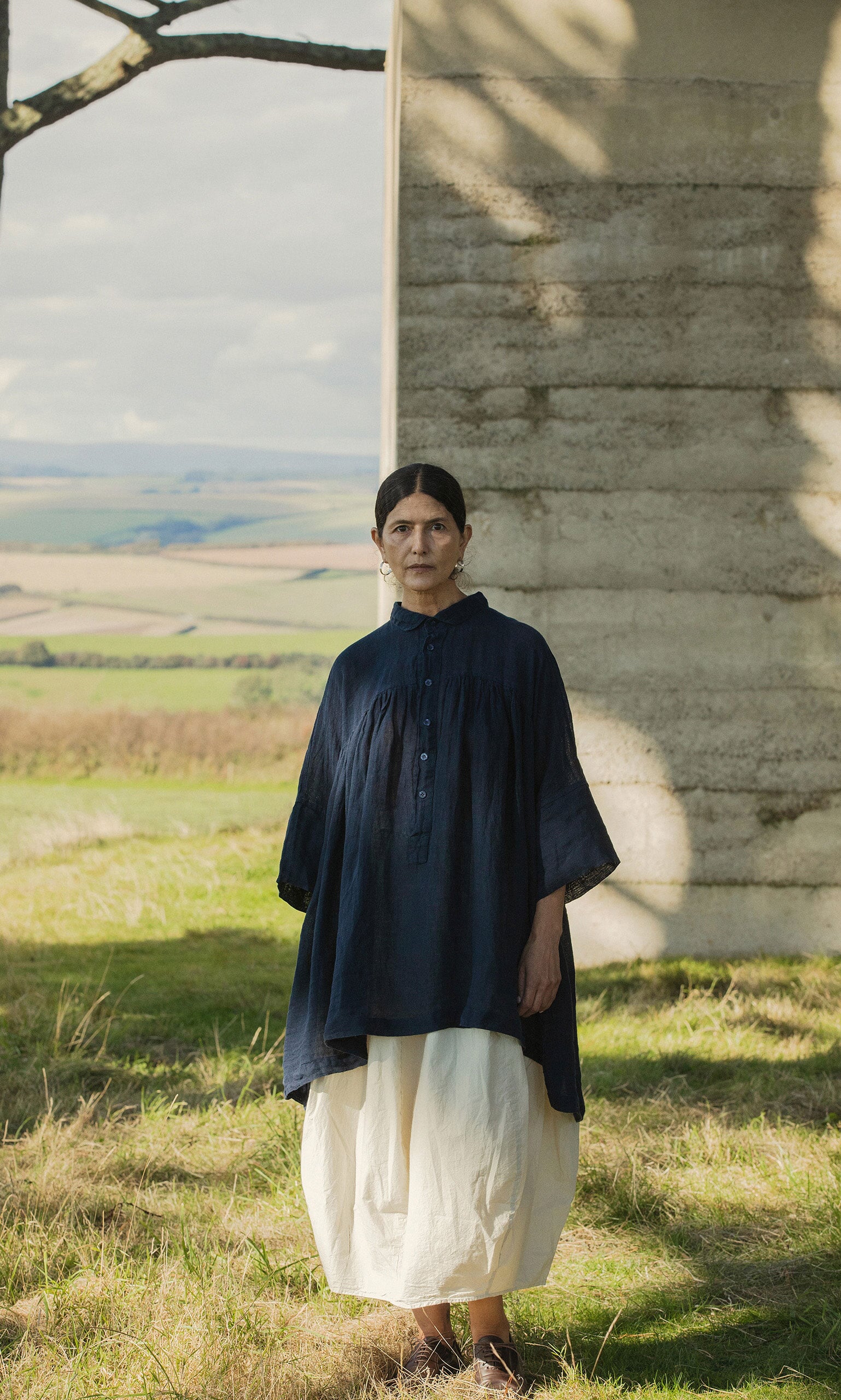 Thistle Blouse - Deep Navy