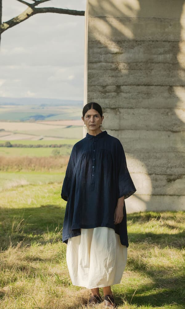 Thistle Blouse - Deep Navy