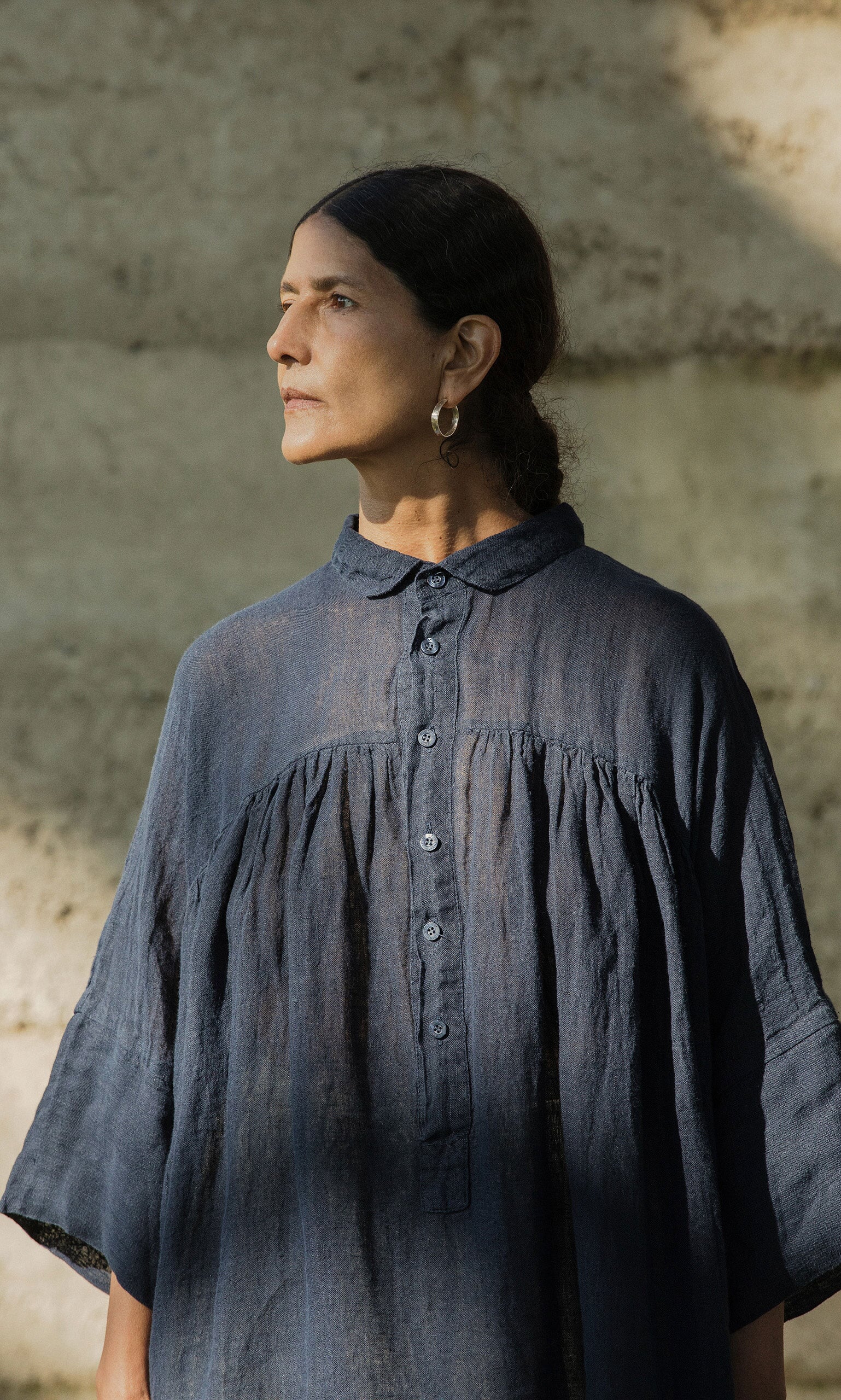 Thistle Blouse - Deep Navy