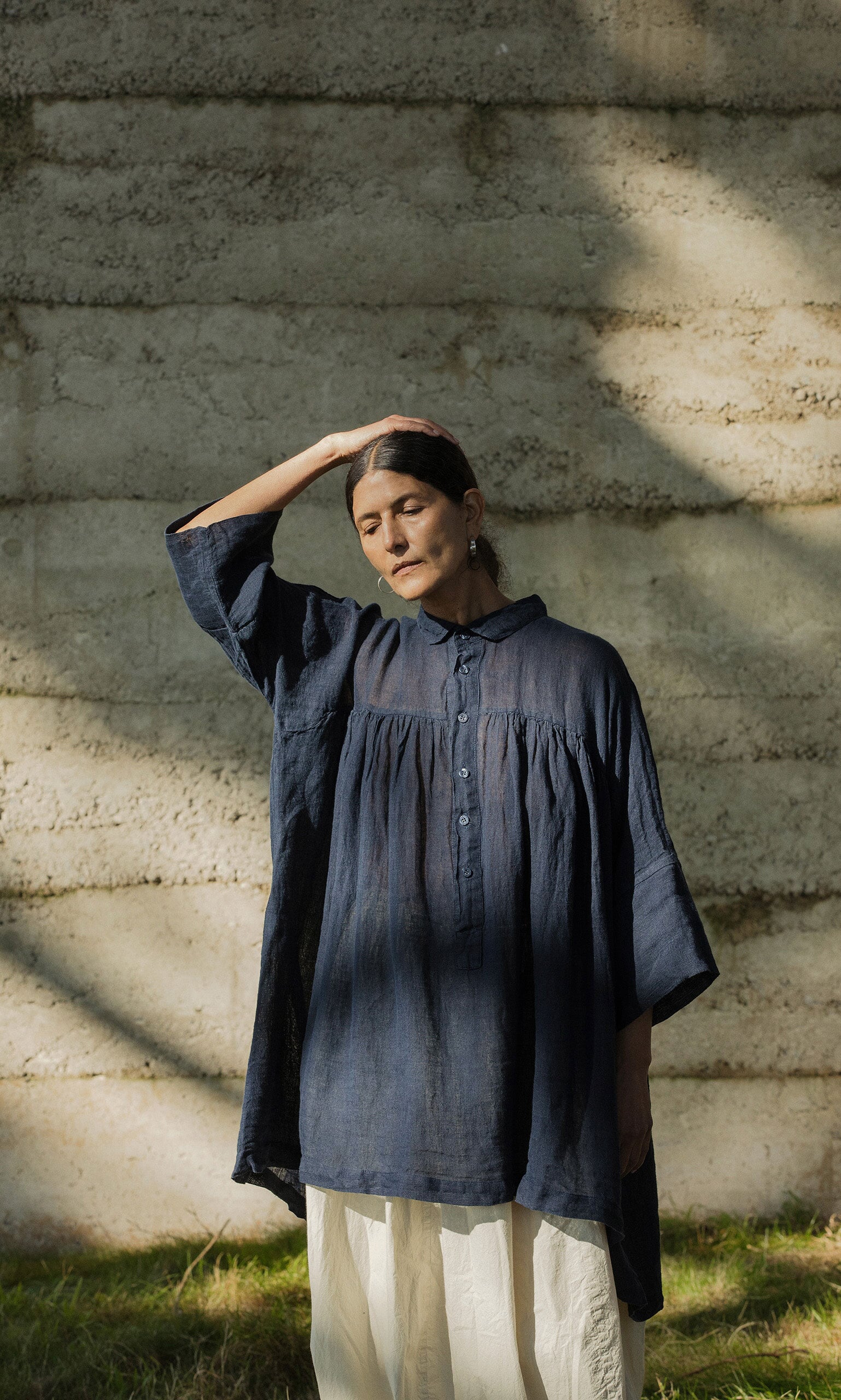 Thistle Blouse - Deep Navy