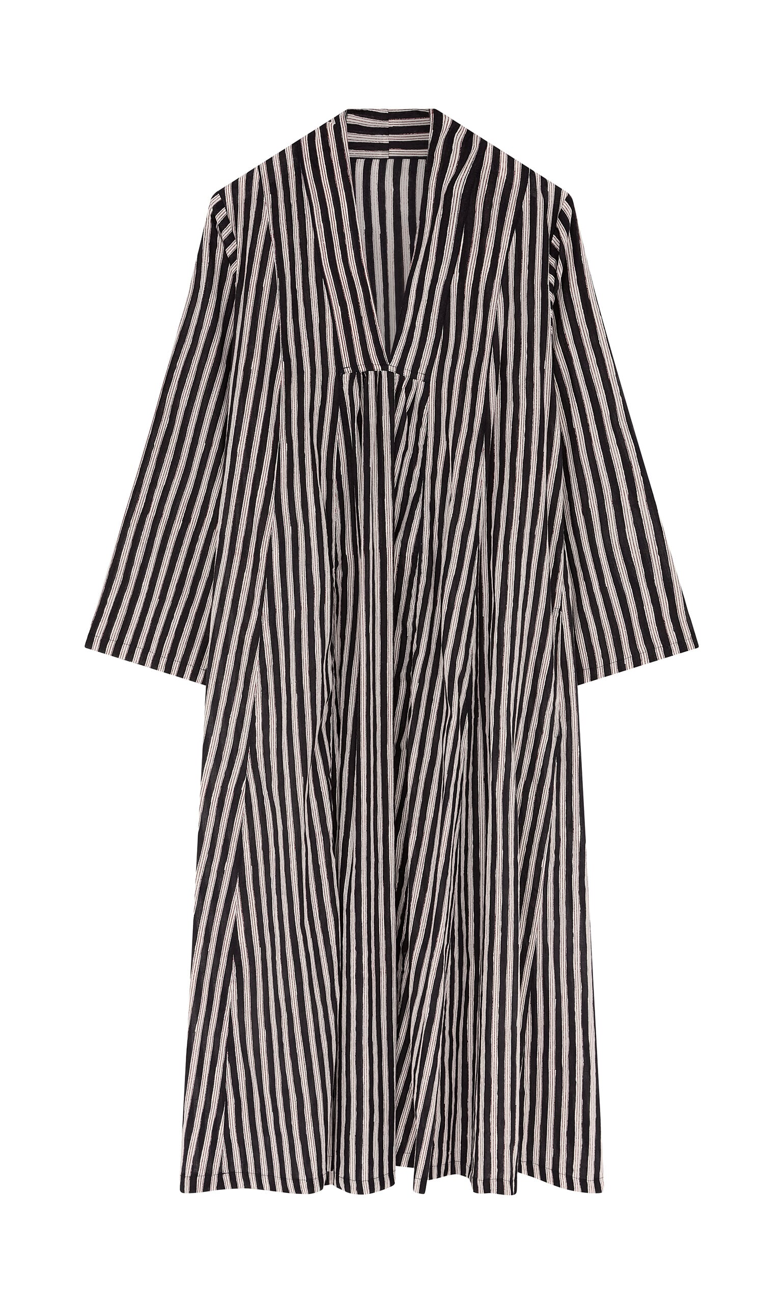 Hoyland Dress - Charcoal Stripe
