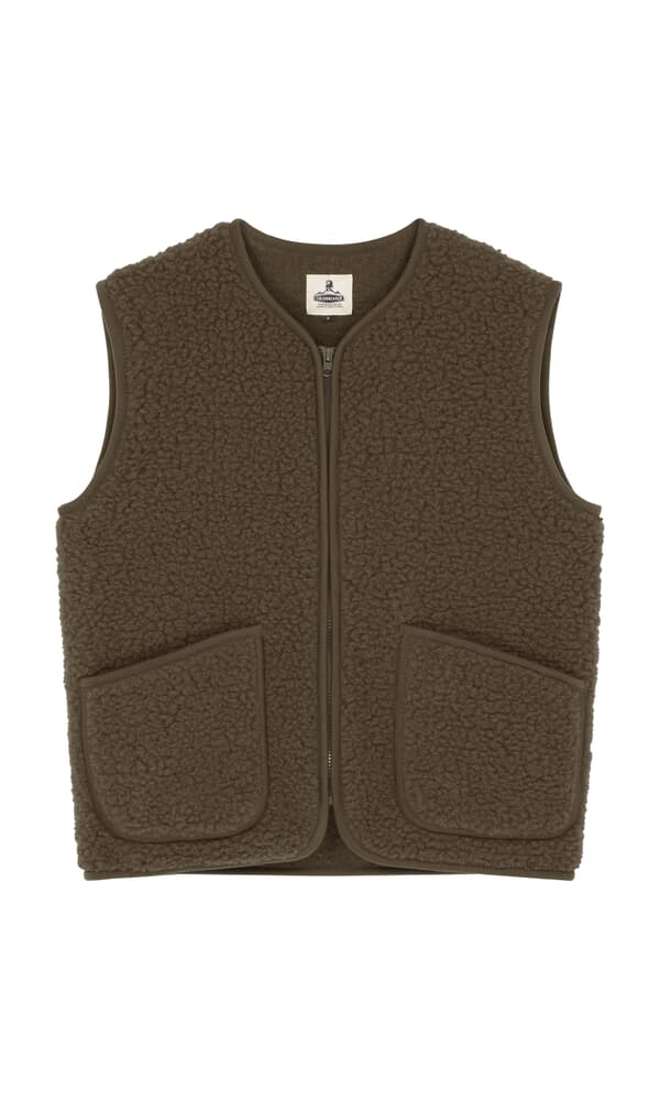 Khaki Wool Gilet