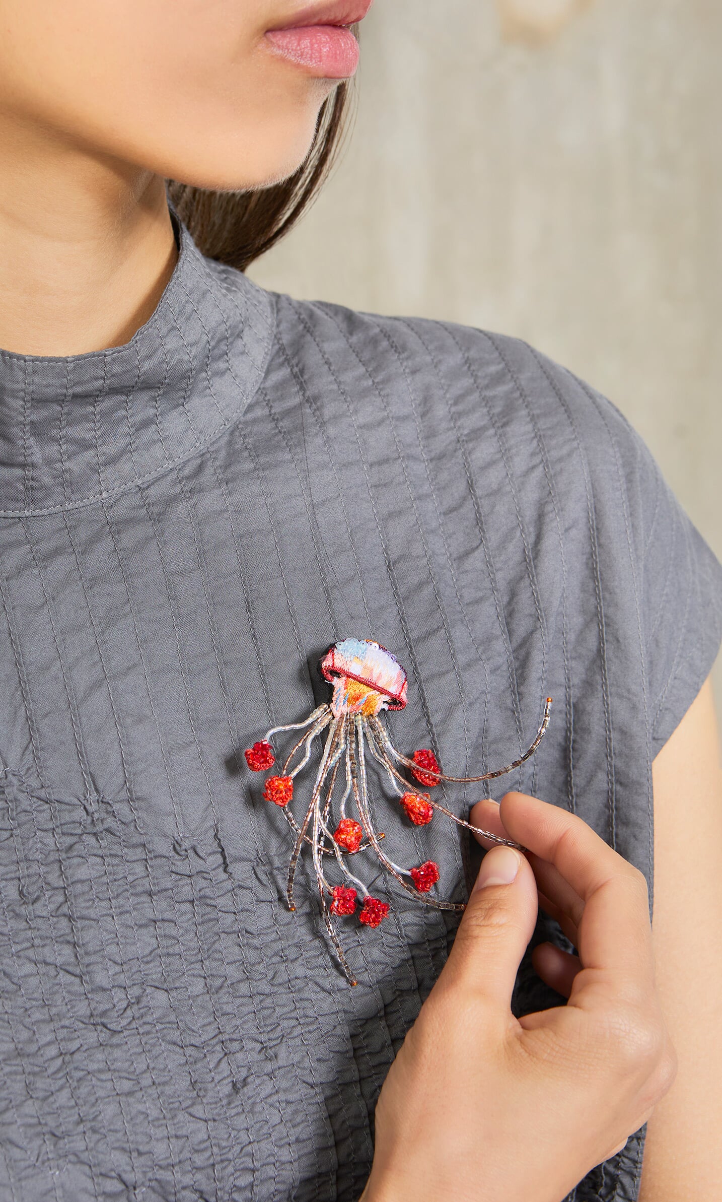 Sea Nettle Brooch