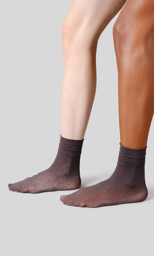 Sheer Grey Socks