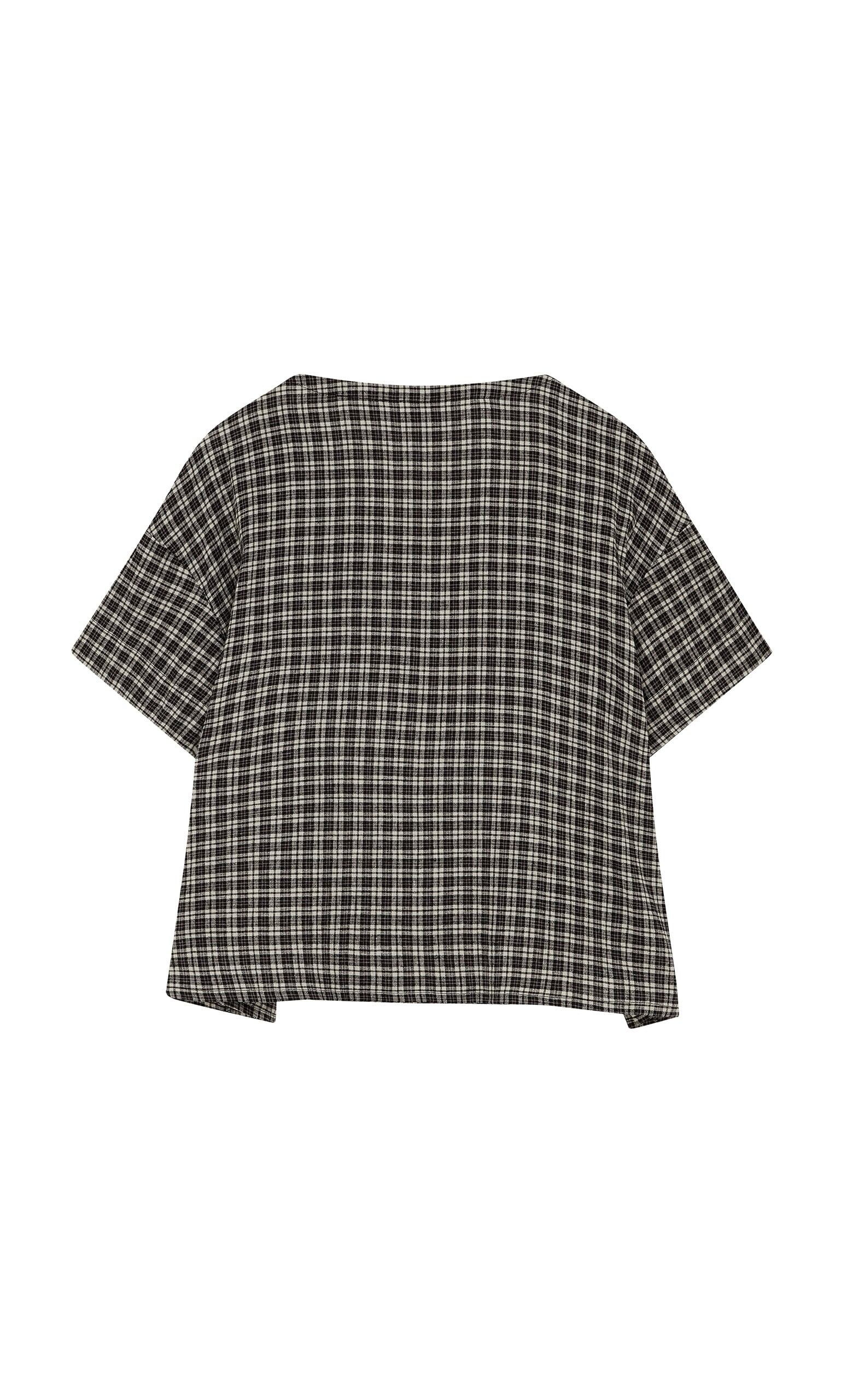 Ida Tie Blouse - Plaid