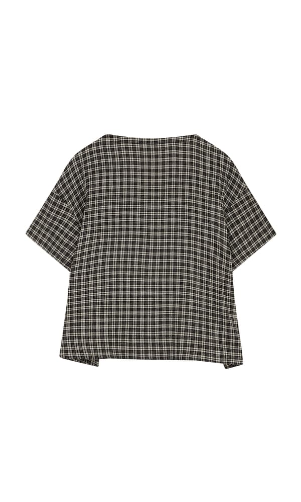 Ida Tie Blouse - Plaid