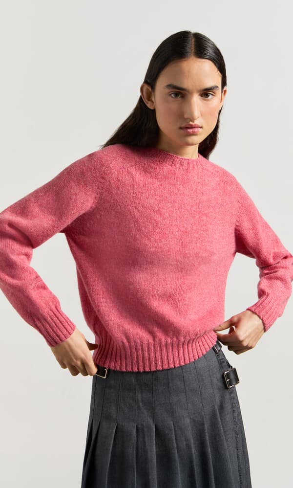 Wicklow Crewneck - Tea Rose