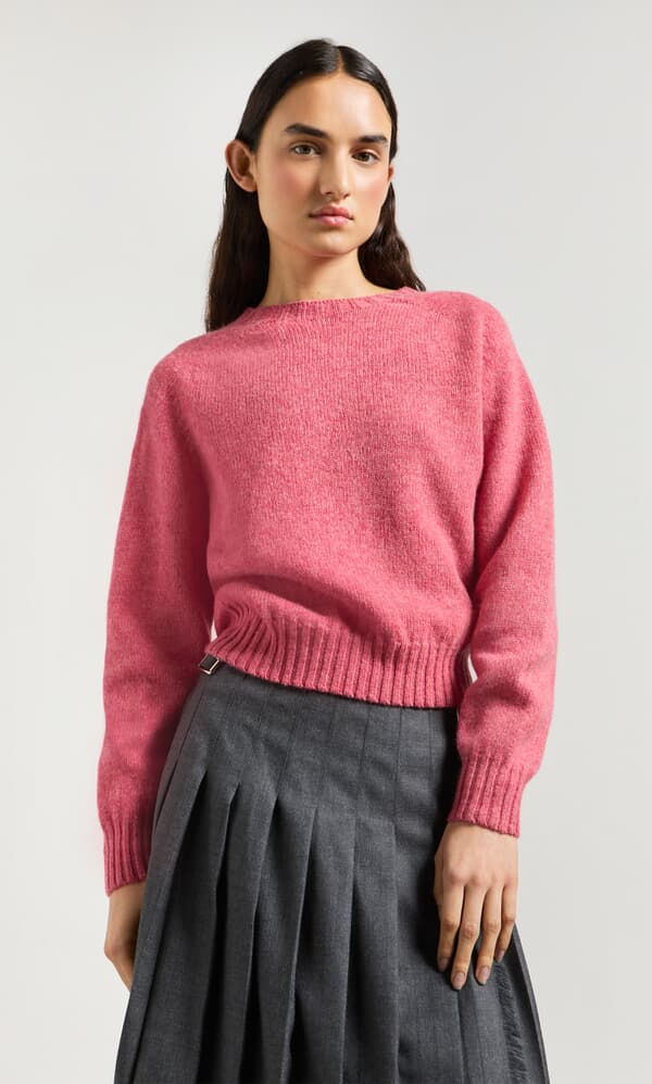 Wicklow Crewneck - Tea Rose
