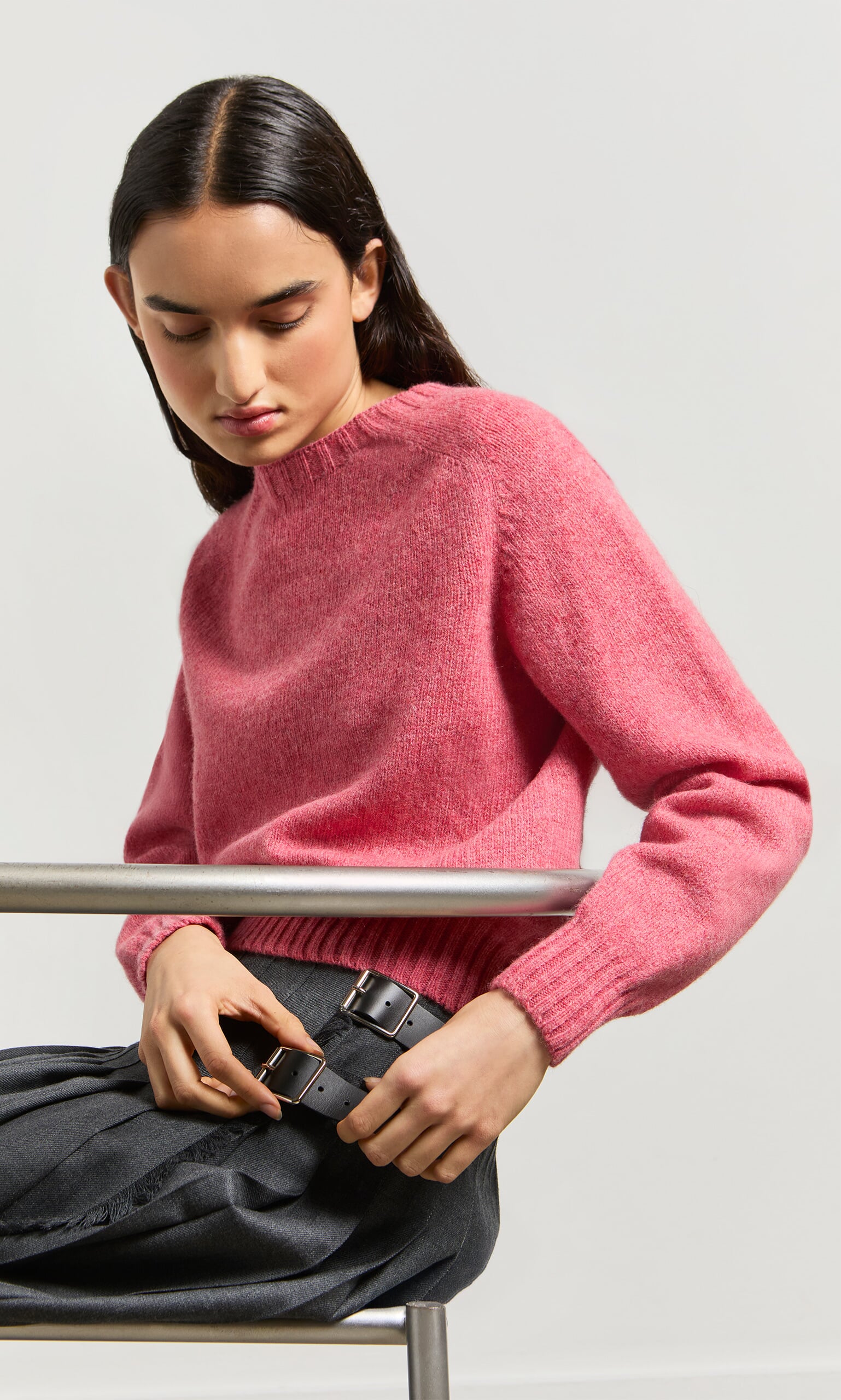 Wicklow Crewneck - Tea Rose