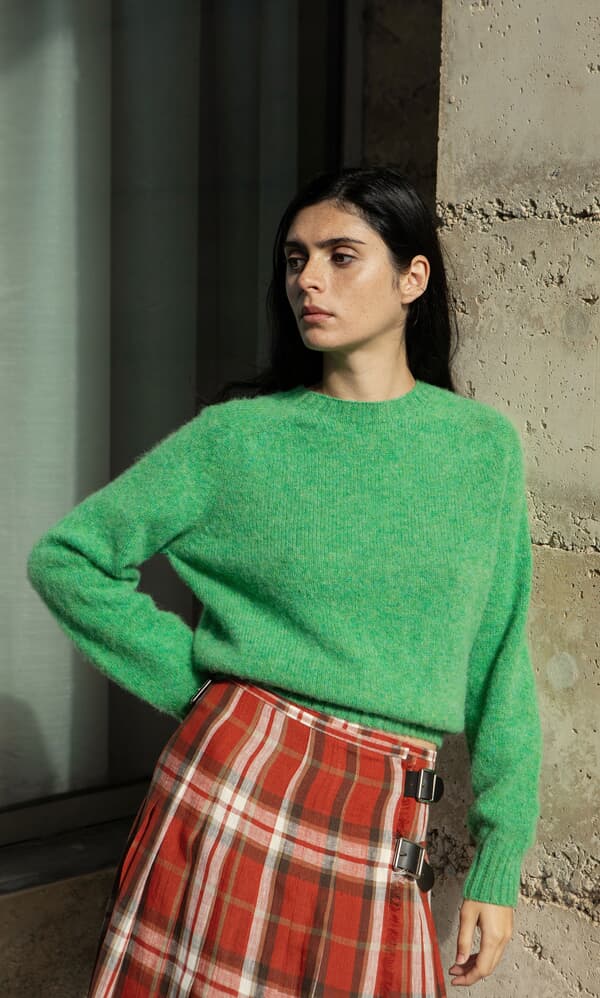 Wicklow Crewneck - Garden Leaf