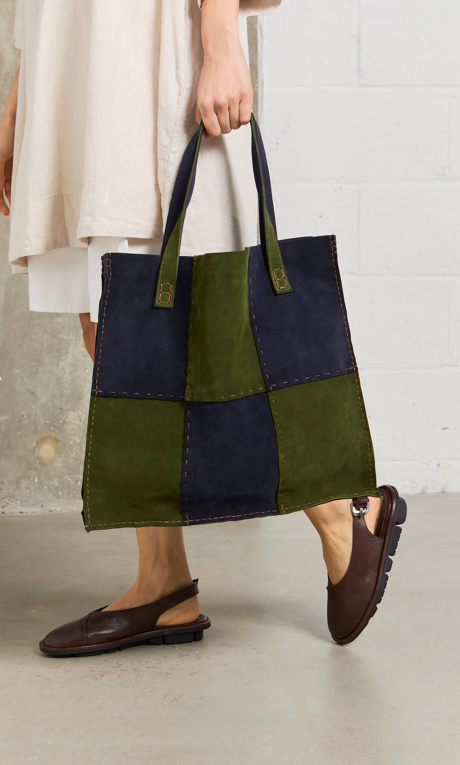 Patchwork Suede Bag